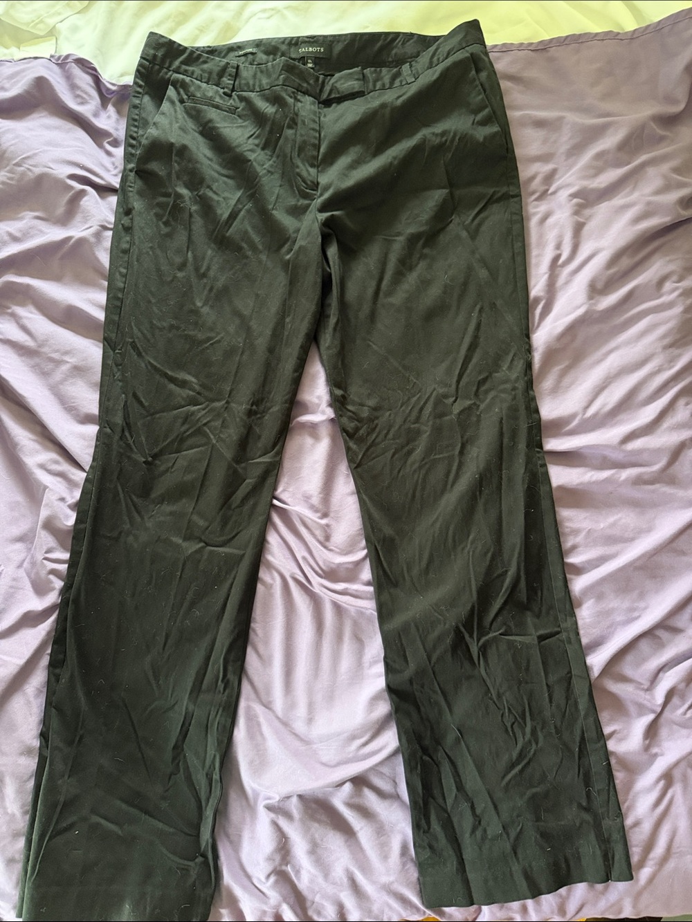 Talbot’s Women's Black Wide-Leg Dress Pants